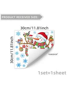 1/2/3pcs Christmas Wall Stickers, Christmas Elements Hand Painted Christmas Snowman Glass Sticker Window Stickers, Home Holiday Decoration, Electrostatic Adsorption, Removable, No Electricity Required.Perfect And Christmas Gift For Couples, Parents And Friends. Christmas Decorations Christmas Decoration Christmas Decorations Home Home Decor Room Decor