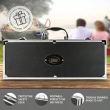 Grilling Accessories, Birthday Gifts Men Grilling Gifts, Heavy Duty Stainless Steel BBQ Grill Tools Set Outdoor Grill With Aluminum And Apron, Husband Dad Gifts