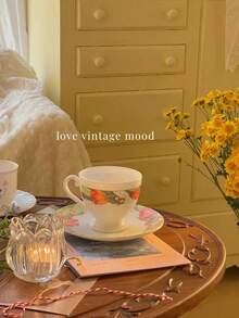 郁金香玻璃杯。轻巧浪漫的烛光杯。香氛蜡烛架。蜡烛杯。节日装饰圣诞礼物 - 彩色 - 查看 6