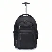 Swissport Large Unisex Executive School Wheeled Backpack - 黑色 - 查看 1