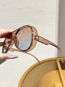 1-4 piezas Gafas de mujer con marco completo de plástico con estampado de guepardo, lentes tintadas, diseño popular con estilo Ins, mezcla perfecta de borde moderno y encanto vintage, accesorios de moda para fotos en la calle, atuendos para salir, vacaciones y viajes