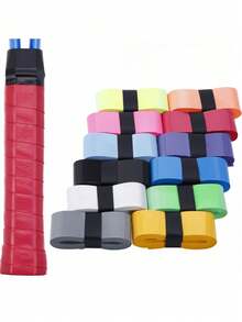 6pcs Anti-Slip Sports Grip Tape And Racket Overgrip - Moisture-Wicking, Elastic PU/Latex Material, Dry Touch - Pre-Cut Overgrip (6 Rolls), White/Yellow/Black Available - Suitable For Tennis Racket, Pickleball Paddle, Badminton Racket, Bicycle Handlebar And Fishing Rod - Durable Grip Tape, Enhances Grip Strength During Sports And Activities - Multicolor - View 4