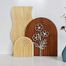 Cirelle 1pc Decorative Wood Cutting Board Wooden Board Rainbow Shaped Wood Serving Trays Boho Cutting Chopping Block Decor Serving Trays For Home Kitchen Decoration