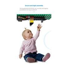 1 pieza Placa base grande de bloques de construcción con cuentas, placa base DIY de 16*32 puntos, accesorio de bloques de construcción, compatible con todas las principales marcas, adecuado como regalo de Halloween, Navidad y Pascua - Multicolor - Ver 9