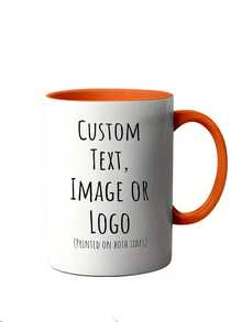 1 pieza Taza de café personalizada con foto, taza de cerámica personalizada de 11 onzas con imagen, texto, nombre - regalo para novio, novia, mejor amigo, Acción de Gracias, Navidad - Multicolor - Ver 13