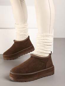 Botas de nieve para mujer - Café integral - Ver 4