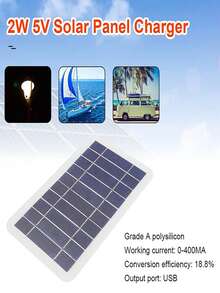 1PC Foldable Solar Panel, Portable 2/4/6-Fold Solar Panels Charger, USB Full Time Power Solar Panel Mobile Power Supply,20W Monocrystalline Silicon Solar Panel Folding Bag For Outdoor Portable Mobile Phone Charging And Power Generation Photovoltaic Panel