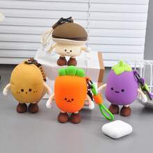 1pc - 2025 New Arrival - Home Decor - Chibi Vegetable Keychain - Coin Purse - Earphone Organizer - Mini Pouch Pendant - Convenient Storage - Bag Charm - Stitch Toys, Travel Toys, Classroom Fidget Toys, Mini Stuff, Bath Toys, Christmas Stationery, Stress Ball - Birthday Gift, Christmas Gift, Christmas Eve Gift, Perfect Gift, Gift, Toys, Games