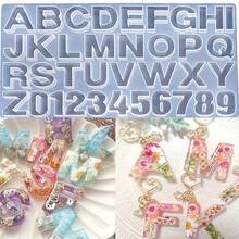 English Alphabet Epoxy Resin Molds Mixed Style Silicone Casting Molds For DIY Jewelry Making Findings Supplies Accessories