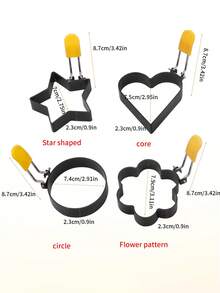 1pc-Non Stick Fried Egg Ring, Commercial Stall Dedicated, Internet Famous, Same Type Of Artifact, Household Fried Egg Set Mold