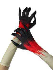 Luvas com Unhas Longas para Halloween, Luvas de Vampiro, Luvas de Bruxa, Luvas de Garra de Demônio para Cosplay