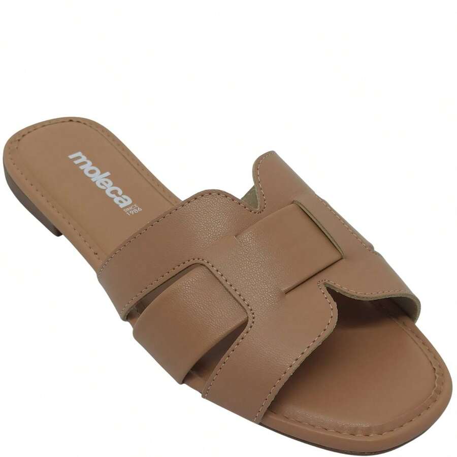Moleca Women's Napa Turim Flip Flops With Soft Touch Beach - 裸體 - 查看 1