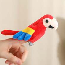 1pc Cute Cartoon Ocean Animal Finger Puppet Plush Doll, Shark, Orca, Storytelling Hand Puppet, Bird Finger Puppet (Parrot, Peacock, Eagle), Educational Doll, Birthday/Christmas Gift - Multicolor - View 15