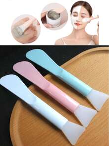30pcs Silicone Mask Brush, Soft Head With Scraper, All-In-One Dual-Purpose Mud Mask Brush, DIY Mask Adjustment Beauty Tool Beauty Makeup