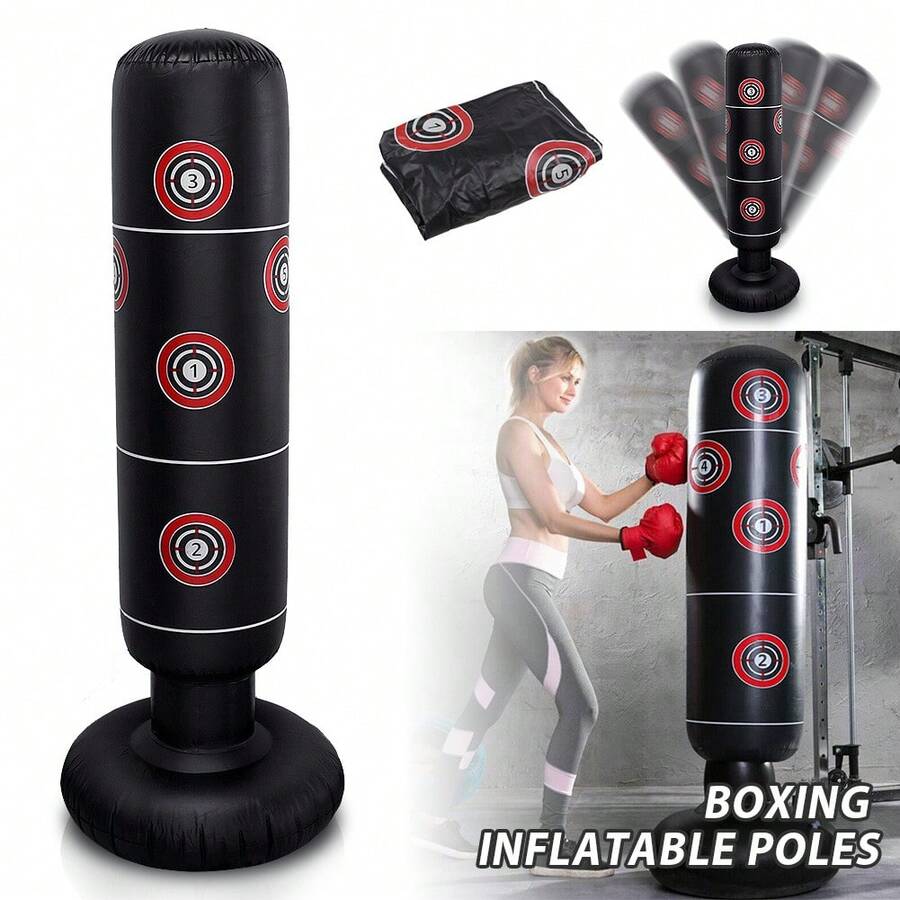 Sport Heavy Duty Free Standing Boxing Punch Bag - Black - View 1