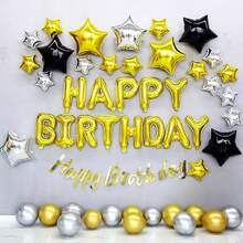 18" ,10" Star Balloons Foil Balloons Mylar Balloon For Birthdays Christmas, Halloween, New Year's Day,Baby Shower, Gender Reveal, Wedding, Magical Prom, Engagement Party Decoration