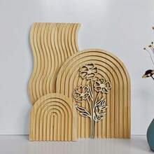 Cirelle 1pc Decorative Wood Cutting Board Wooden Board Rainbow Shaped Wood Serving Trays Boho Cutting Chopping Block Decor Serving Trays For Home Kitchen Decoration