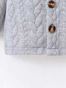 Baby Jungen Strukturierter Jacquard Kapuzenpullover, bequem & niedlich