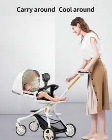 GOTOTO Baby Stroller Fan, Rechargeable Portable Fan With 2000 MAh Battery Operated,3 Wind Speed,360-Degree Rotation,Ultra-Low Noise Level, Mini Fan For Your Baby - Black - View 6
