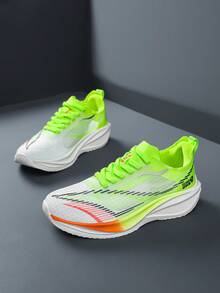 2025 New Men's Sports Shoes, Thick Sole, Height Increasing, Non-Slip, Wear-Resistant, Breathable Mesh, Cooling, Unisex Campus Specialized, Couple Models, Professional Sports Shoes, Carbon Board, Gradient Color, Fashionable Casual, Low-Top Round Toe Lace-Up Outdoor Streetwear Sneakers For Men & Women