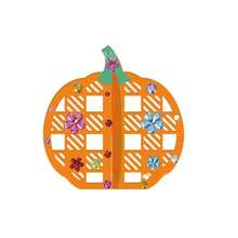 3D Wooden Pumpkin Decor Craft, Halloween DIY Kids Creative Painting, Thanksgiving Autumn Decoration Gift