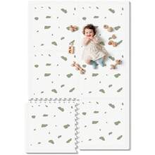 Baby Foam Play Mat, 72x48 Crawling Mat, Floor Mats For Kids For Baby With Interlocking Floor Tiles, Toddler Play Mats For Indoor And Outdoor, Easy To Clean Playroom Playmats - Đốm xanh - Xem 2