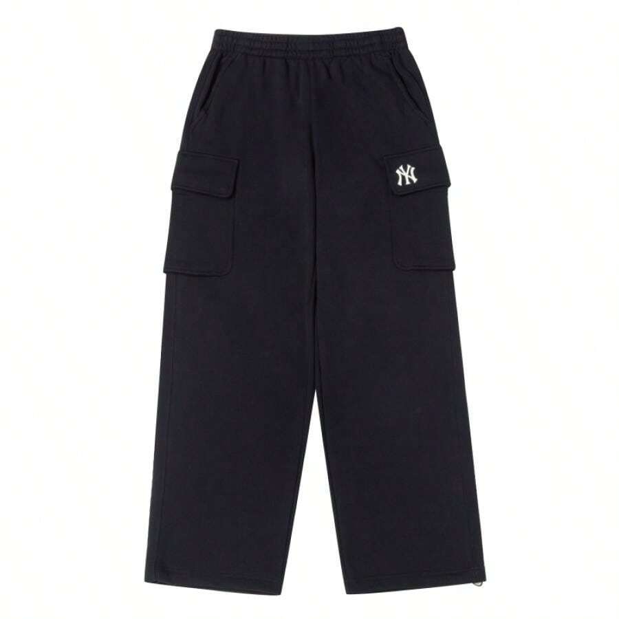 MLB Pantaloni largi cargo cu logo mic, comozi, sport, casual, pentru călătorii în aer liber