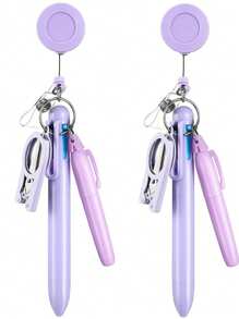 Macron Color System Hospital Doctor Nurse Portable Stationery Set, With Folding Scissors Can Cut Gauze, Extendable Zipper Badge Clip, Refillable Ballpoint, Highlighter Marker.,Back To School,School Supplies - Multicolor - View 22