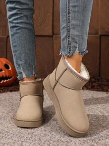 Fall/Winter Women's Solid Color Party Preppy College Vacation Fashion Retro Gothic Outdoor Beach Casual Western Style Commute Quilted Fringe Edge Fur Lining