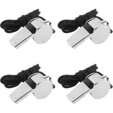 Stainless Steel Whistle, Loud Metal Whistle With Lanyard For Referees Coaches Lifeguards Survival Emergency Football Basketball Soccer Hockey - Multicolor - View 13