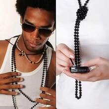 Approx. 100pcs/1890pcs Black Acrylic Handmade Jewelry Making Kit, For DIY Bracelet, Necklace, Earring, Craft Making