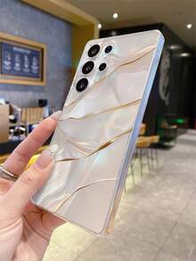 1pc Marble Texture Hollow Shell Shockproof TPU Phone Case, Suitable As Holiday Gift For Partner And Friends, Compatible With IPhone XS/XS Max/XR/11 12 13 14 15 16 Pro/Pro Max/14 15 16 Plus, Nothing, Pixel, INFINIX, Redmi Series