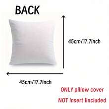 1 件舒适猫书抱枕套 - 17.7x17.7 英寸，100% 涤纶，单面印花，拉链开合，可机洗，客厅和卧室午睡新奇装饰，睡猫图案，不含枕芯 - 彩色 - 查看 2