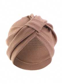1pc New Thick Waffle Grid Headband Hat, Style Headwrap