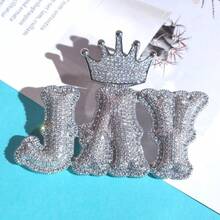 Custom Crown Bail Letter Pendant With Iced Out Zirconia Gold Silver Color Name Necklace Men Women Hip Hop Chain Jewelry,Jewelry & Watches,Season Picks,Custom Name Stainless Steel Necklace, Personalized Nameplate - Multicolor - View 6