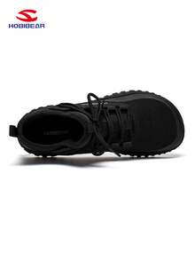 HOBIBEAR 男女通用户外赤足运动鞋，宽版，软橡胶鞋底，宽松舒适，简约欧美风格，室内外适用，四季皆宜，优质纯色 - 黑色 - 查看 5