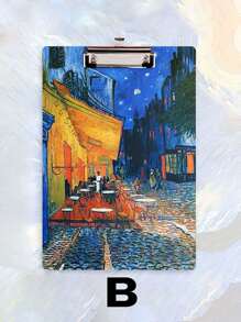 Van Gogh Kunst Serie Klemmbrett, hochwertige Sternenhimmel Kunst Schreibunterlage, Bunte Ölmalerei, stabile Büroklammern, strapazierfähige Aktenordner, DIN A4 Papier, Büroklammer Halter, Krankenschwester Klemmbrett, Schreibunterlage, Geschenk für Schulanfang Klassenzimmer Organisation, Lehrer Abschlussgeschenk, Schulanfang Saison, Schulmaterial, Lehrertag Geschenk, Schulanfang Geschenk, perfektes Geschenk für Lehrer, süßes hängendes Schreibbrett, Büromaterial