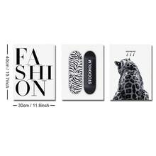 1/3 tấm áp phích thời trang Stockholm đen trắng báo sang trọng Y2K treo tường in vải canvas tối giản phong cách nữ tính trang trí phòng thẩm mỹ tranh phong cách cho căn hộ, phòng khách, phòng ngủ, trang trí nhà hiện đại - Nhiều màu - Xem 10