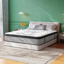 14 Inch Queen/King Mattress, Queen Size Mattress In A Box, Hybrid Matress With Memory Foam & Individual Pocket Springs, Medium Firm Feel, Edge Support, Motion Isolation, Pressure Relief - Xám - Xem 2