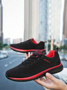 2025 New Spring/Summer Men's Shoes, Korean Style Front Lace-Up Minimalist Casual Outdoor Sports Shoes, Breathable Men's Shoes For Commuting, Hiking, Walking, Business Casual Valentine's Day Ideas