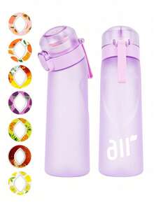 1PC Flavored Water Bottle, Bottle Starter Set, Drinking Bottle With One Random Flavoured Pods Suitable For Gyms, Schools, Flavored Water Bottle