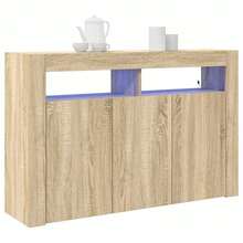 vidaXL Credenza rovere sonoma 116 x 30 x 75 cm Legno multistrato