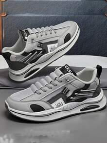 Herren Schnür-Sportschuhe mit Stoßabsorption und rutschfester Sohle, Markenentwurf, langanhaltend & bequem für Outdoor-Laufen, Training, Fitnessstudio, geeignet für den Lässig sport