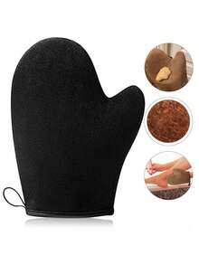 1pc Self-Tanning Glove, Unisex No Sunlight Tanning Glove With Thumb, Double-Sided Velvet Reusable Tanning Glove - Multicolor - View 2