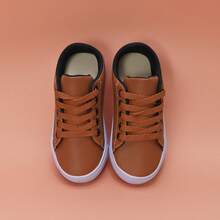 Kit Of 3 Pairs Of Comfortable And  Boys' School Shoes With Non-Slip Sole - 棕色 - 查看 5