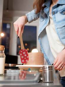 6pcs Christmas Silicone Spatulas – Wooden Handle With Festive Snowman Design | For Baking, Cooking, Cake Decorating & Holiday Celebrations (Birthday, Valentine's, Thanksgiving) Christmas Christmas Decorations Christmas Pajamas Christmas Gifts Christmas Decor - Multicolor - View 5