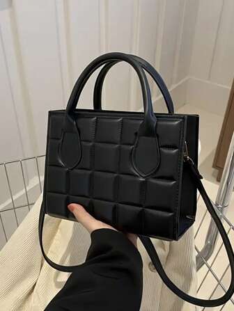 1pc Fashionable Commuting Texture Indentation Rhombus Bag Simple Casual One-Shoulder Crossbody Small Square Bag,Solid Color Love Embroidery Handbag,Simple Hand-Held Large Capacity Bag Popular Retro Fashion Crossbody Bag Fashion Shoulder Small Square Bag High-End Solid Color Macaron Color Sweet And Fresh Fashion Hand-Held Crossbody Small Square Bag Suitable For Teenagers To Go Out Shopping Daily Use