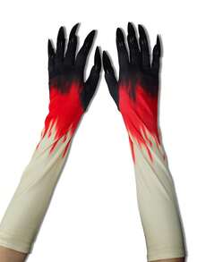 Luvas com Unhas Longas para Halloween, Luvas de Vampiro, Luvas de Bruxa, Luvas de Garra de Demônio para Cosplay