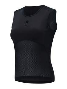 HISERWA 升级版骑行空气动力学背心竞赛级紧身速干透气公路骑行底层 - 女款 - 黑色 - 查看 3