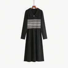 Plus Size Sweater Dresses - Black - View 2